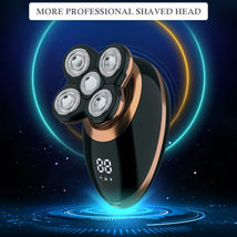 Men&#39;S Electric Bald  5 in 1 Cordless Waterproof Grooming Kit USB Rechargeable - £46.63 GBP