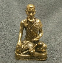 Thai Mini Amulet Good Health Talisman Hermit Cheevaka Doctor Healing Lord Buddha - £19.44 GBP