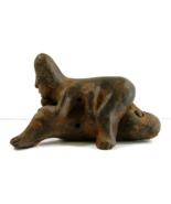 Pre-Columbian Ceramic Whistle Artifact of Man and Woman in Sexual Position - $14,577.13 MXN