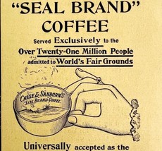 Chase Sandborn Seal Brand Coffee 1894 Advertisement Victorian Beverage 2 ADBN1f - $14.99