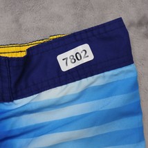 Corona Shorts Mens L Blue Lined Swim Trunks Beach Palm Tree Print Vacation  - $19.78