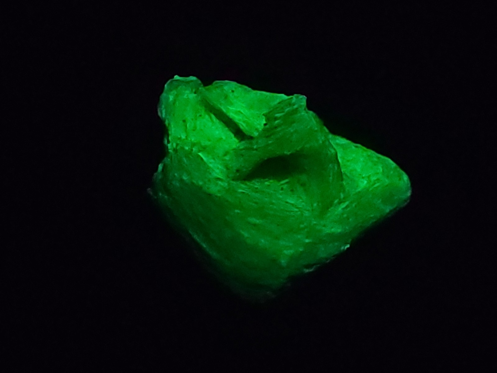 3.4 Gram  Meta-autunite Crystal, Fluorescent Uranium Ore - $49.00