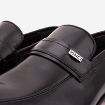 Vinci The Ashford Black Baby Buffalo Leather Loafer Men Shoe image 3