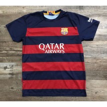 FCB Quatar Airways Splony #23 Blue &amp; Red Soccer Futbol Jersey Mens Large - $30.63