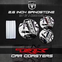 TRX Car Coasters, Ram 1500 Car Coasters, TRX Sandstone Car Coasters, Ram Accesso - £7.86 GBP