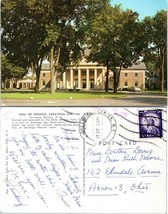 New York Saratoga Springs Saratoga Spa Hall of Springs Posted to OH VTG Postcard - £7.48 GBP