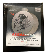 Chicago Blackhawks NHL Hockey Player Fan Warmup Puck LuckyPuck Canteen 5 oz - £9.64 GBP