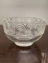 Tiffany &amp; Co Louis Comfort Tiffany Collection Crystal Candy Bowl Scroll Edge - $39.99