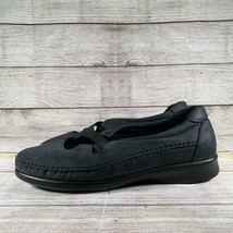 SAS Crissy Black Leather Mary Jane Slip On Comfort Shoes Womens Size 10 Wide - £19.57 GBP