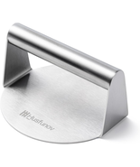 Stainless Steel Burger Press, 5.5 Inch round Smasher,Non-Stick Smooth Ha... - €9,40 EUR