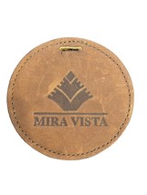 Vintage Rare Mira Vista Golf Course 2001 Classic Round Leather Bag Tag F... - £23.25 GBP