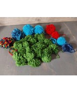 Yarn Pom Poms Yarn Balls for Hats Other Crafts Lot 29 Various Colors Sizes - $23.18