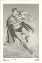 History of the DC Universe Curt Swan Superman Art Print SIGNED by Jerry Ordway - £32.15 GBP