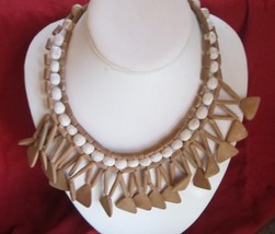 Unique Necklace likely Made of Terra Cotta with Lots of Dangles. - £22.77 GBP