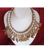 Unique Necklace likely Made of Terra Cotta with Lots of Dangles. - $30.00