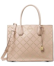 Michael Kors Mercer Grommet Large Soft Pink Convertible Leather Tote Bag Handbag - £78.33 GBP
