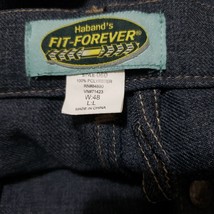 Habands Fit Forever Mens Pants Sz 48 L Blue Jeans Trousers Comfort Waist 060 - £16.98 GBP