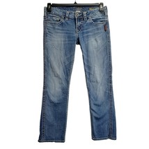 Silver Frances Capri Denim Thick Stitch Women&#39;s Size 28 - $12.82