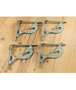 4 Cast Iron MERMAID Brackets Garden Braces Shelf Bracket Corbels Beach N... - $748.67 MXN