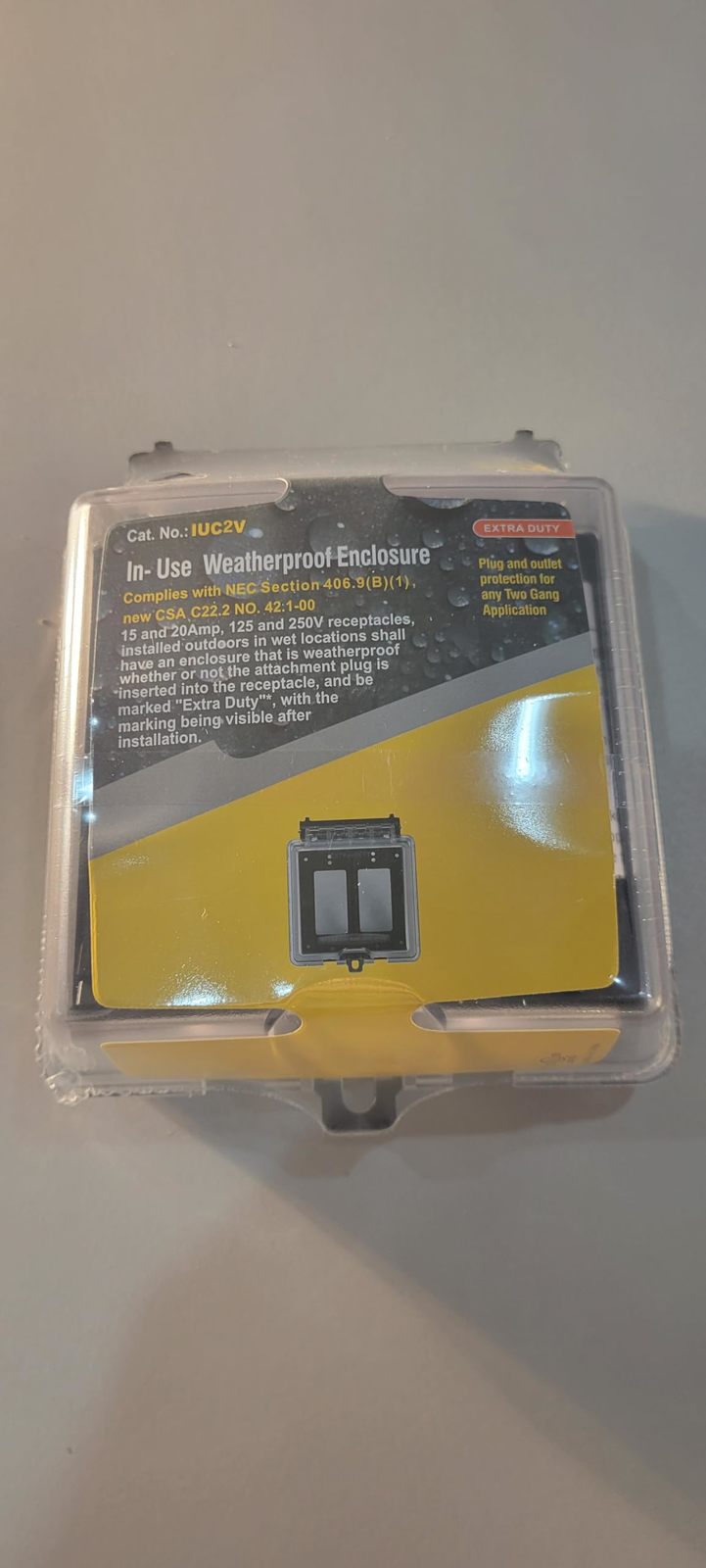 20-2 Gang Extra duty In use covers, compliant - $196.00