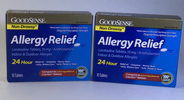 SHIP24H-2 Bxs GOODSENSE 24 HR Allergy Relief Non-Drowsy Loratadine Tablets 10mg - $5.82