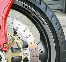 Kawasaki Racing Logo Wheel Rim Decals Stickers Premium Quality 5 Colors ... - $14.00