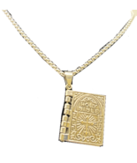 Fashion Design Jewelry - Stainless Steel Chain with the Hole Bible Pendant - $179.67 MXN