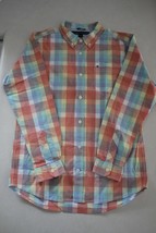 TOMMY HILFIGER Boy&#39;s Long Sleeve Cotton Button Down Dress Shirt L (16/18) - $12.86
