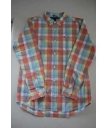 TOMMY HILFIGER Boy&#39;s Long Sleeve Cotton Button Down Dress Shirt L (16/18) - €11,03 EUR