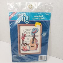 DIMENSIONS SUNSET JIFFY Cross Stitch Kit COUNTRY MUSIC by Patrick Coddin... - $14.50