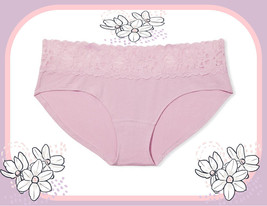 XXL Soft Lilac Wide Stretch Lace Waist Victorias Secret Hiphugger Brief Panty - £8.69 GBP