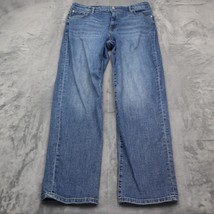 Chaps Jeans Womens 30 Blue Mid Rise Flat Front Casual Slim Boyfriend Pants - £23.72 GBP