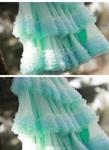 Adult MINT GREEN Layered Tulle Skirt Party Tulle Tutu Skirts Puffy Tutu Outfits image 2