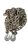 (2) 3/8&quot; x 20ft Tow Chain w/Hooks Tie Down Binder Trailer Flatbed Safety... - $2,625.66 MXN