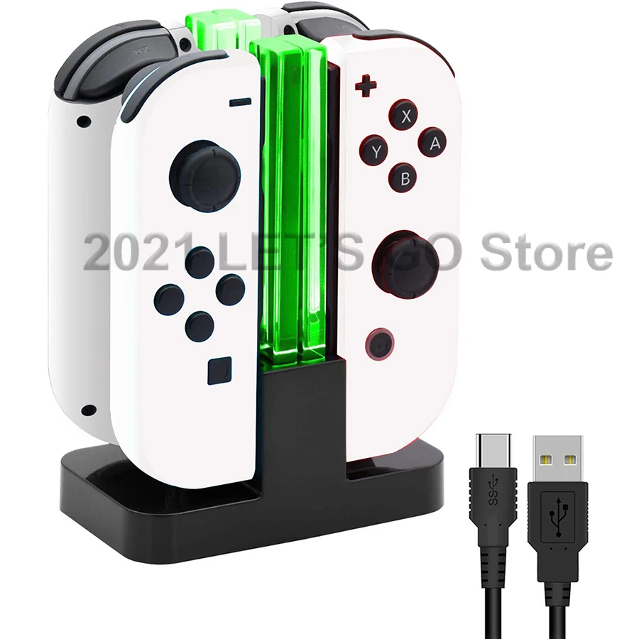 Nintend Switch OLED 4 Joycon Charger Stand Fast Charging Dock Station for - £16.84 GBP