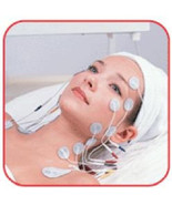 CIRCULAR MASSAGE PADS 3.5 cm (8) WIRED ELECTRODES MICROCURRENT FACIAL TO... - $16.62