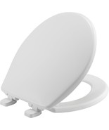 Caswell™ Slow Close round Plastic Toilet Seat in White Never Loosens - $680.15 MXN