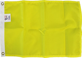Yellow - 12&quot;x18&quot; Solid Color Nylon Flag - £9.40 GBP