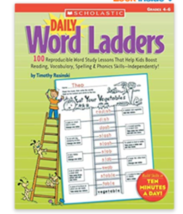 Daily Word Ladders: Grades 4–6: 100 Reproducible Word Study Lessons  - £7.82 GBP