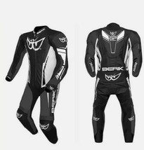 Men 2 piece 1 Piece Motorbike Leather Suit Motorcycle Racing Armour Spor... - £219.46 GBP