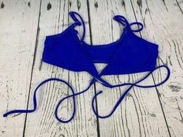 Cross Wrap Bikini Top Royal Blue Small - £13.45 GBP