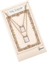 Roman Infinity Holy Scapular Gold Zinc Necklace 26 Inches - £95.14 GBP