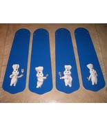 CUSTOM CEILING FAN WITH DOUGHBOY RED WHITE OR BLUE - $118.79