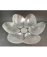 Cristal d&#39;Arques Embossed Shell Centerpiece Bowl 12.5&quot; - £43.55 GBP