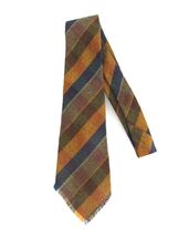 North Wales Weavers Vintage Hand-Woven Wool Fringed Tie - $25.00