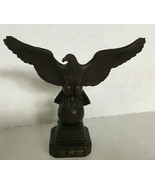 Vintage ceramic american eagle figurine brown with 3 star base colonial ... - €17,15 EUR