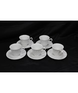 Sheffield Bone White 5 Cups + 5 Saucers - $33.56 CAD
