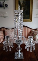 Stunning Art Deco C1920 Glass 25&quot; Table Chandelier Intact and vgc. - £493.60 GBP