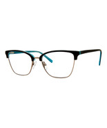 ADENSCO AD-256 Eyeglasses EL9-BLKTURQUO 52mm - $124.95