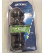 Schlage Georgian Aged Bronze Hall &amp; Closet Door Knob F10VGEO716 New - $41.04 CAD